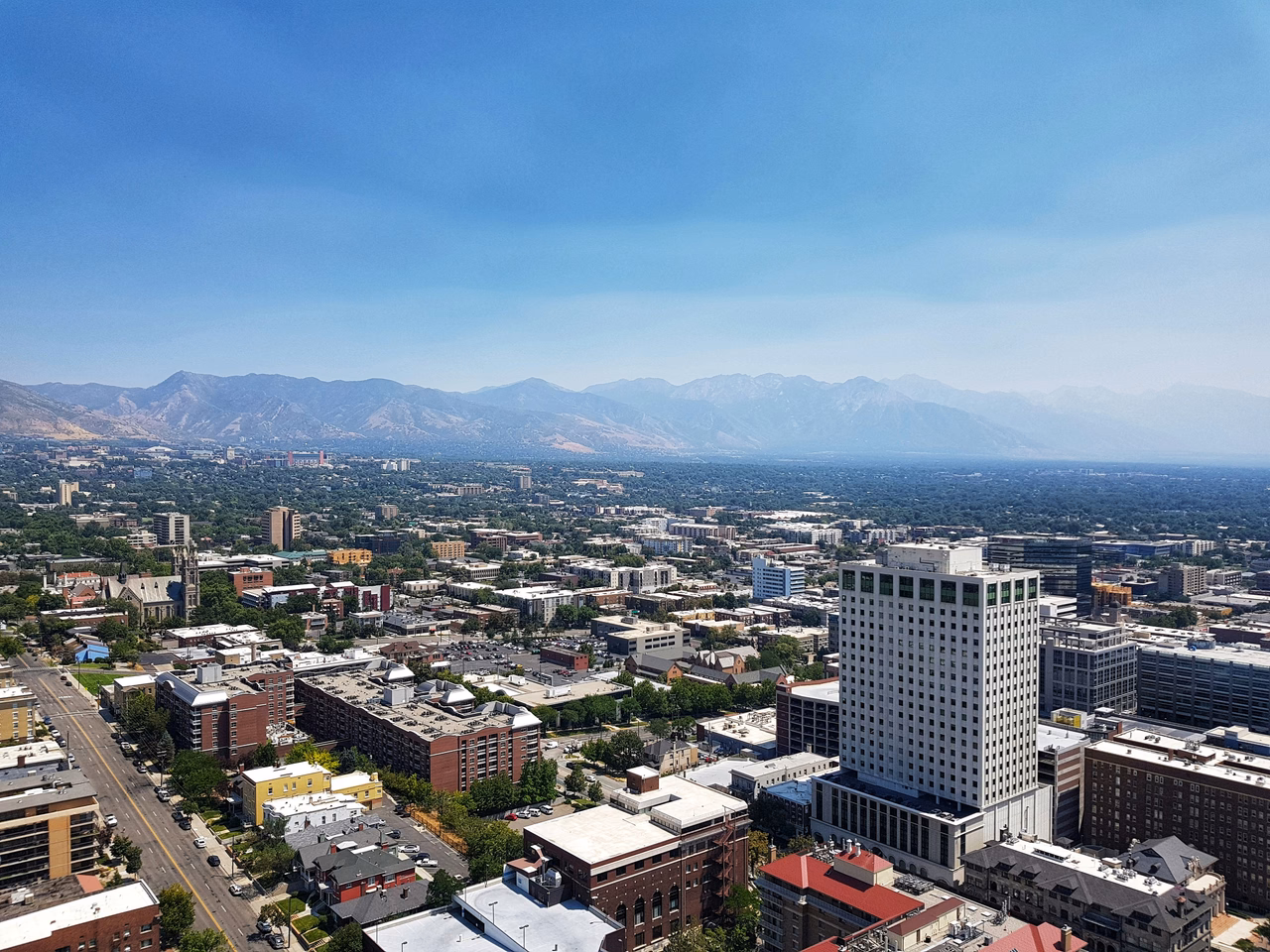 Salt Lake City view in Utah - explore remote jobs in Utah